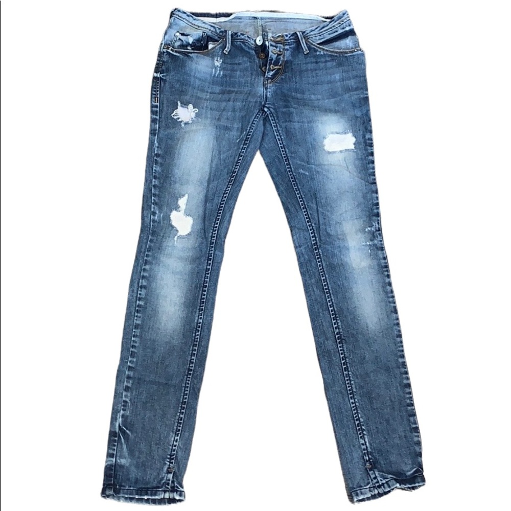 Only Jeans Distressed Limitless Blue Denim